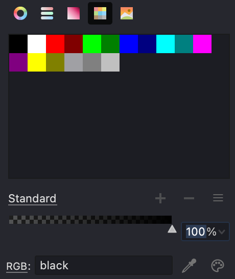 Swatches panel