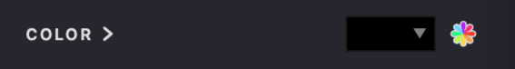 Color Settings section in Properties Panel