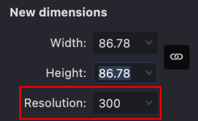 Resolution Input