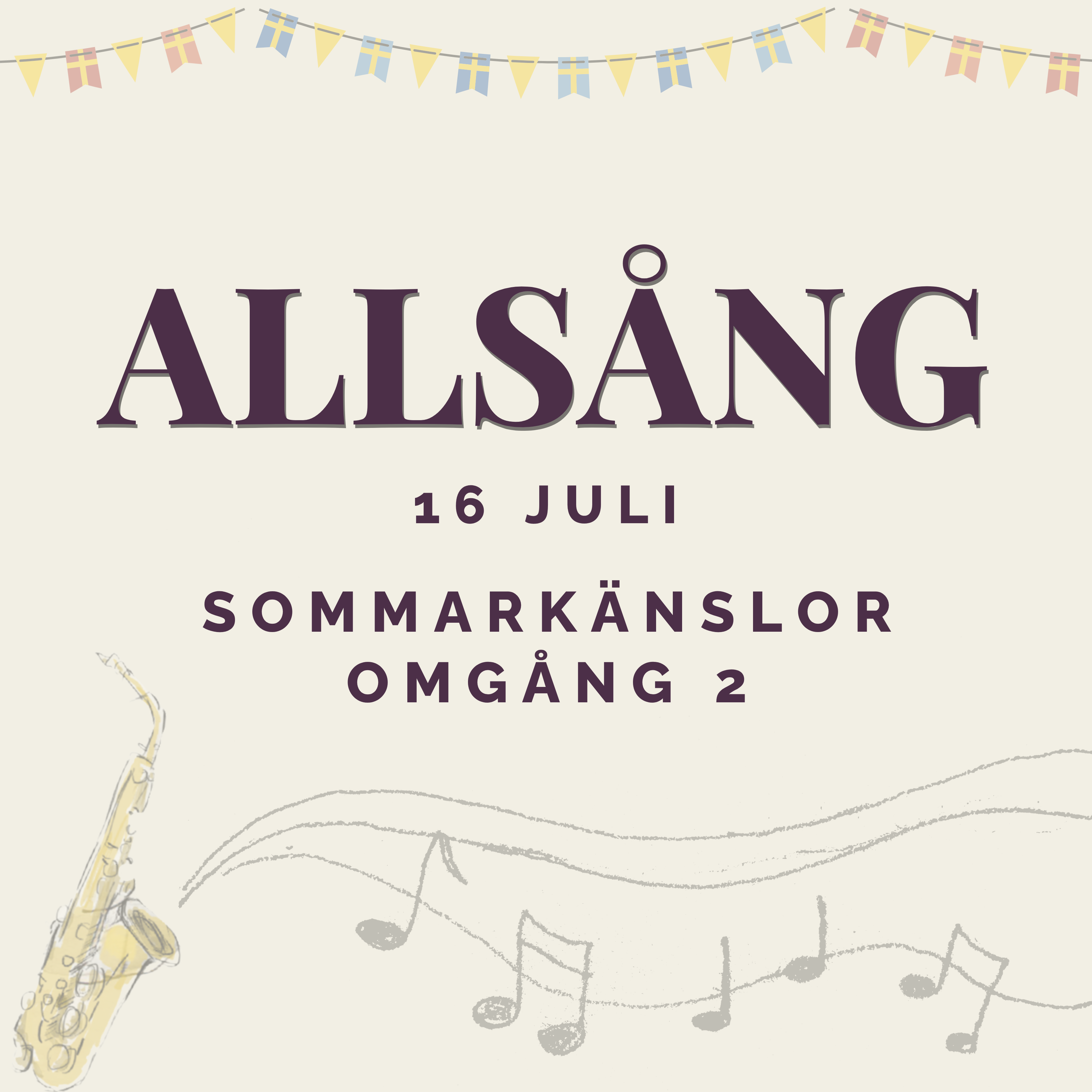 Bord vid Allsång  – EXTRA INSATT - Slottsträdgårdens Kafé