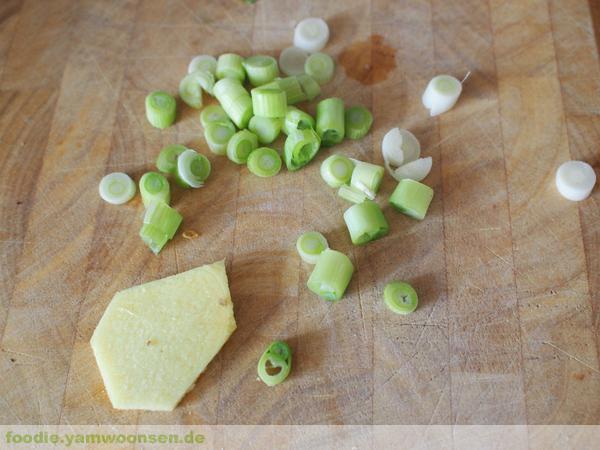 Ingwer und Zwiebel Ingwer und Zwiebel