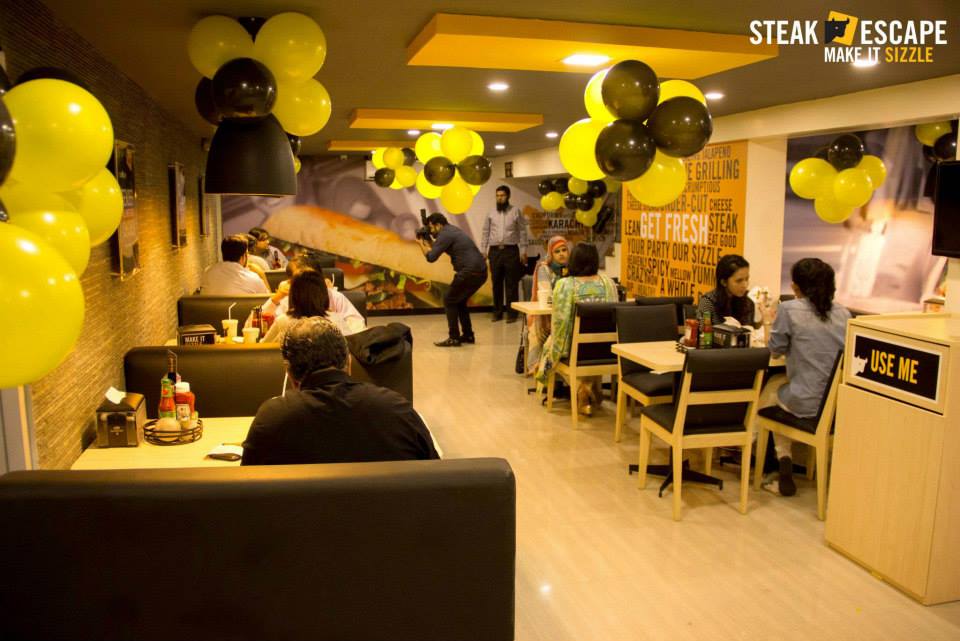 Steak escape pakistan menu price deals contact location review