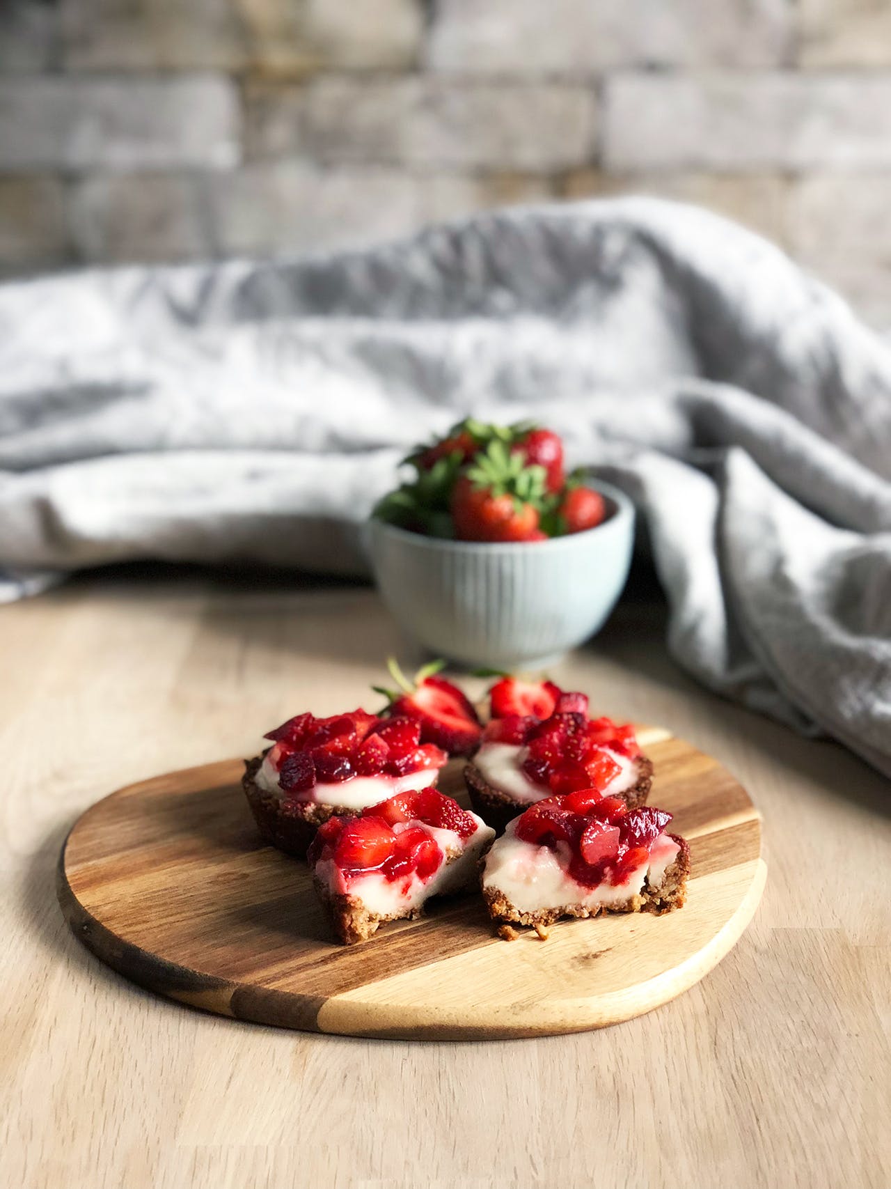 Vegan Strawberry Tartlettes