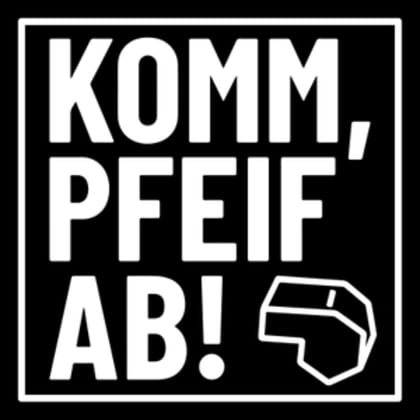 KOMM, PFEIF AB! logo
