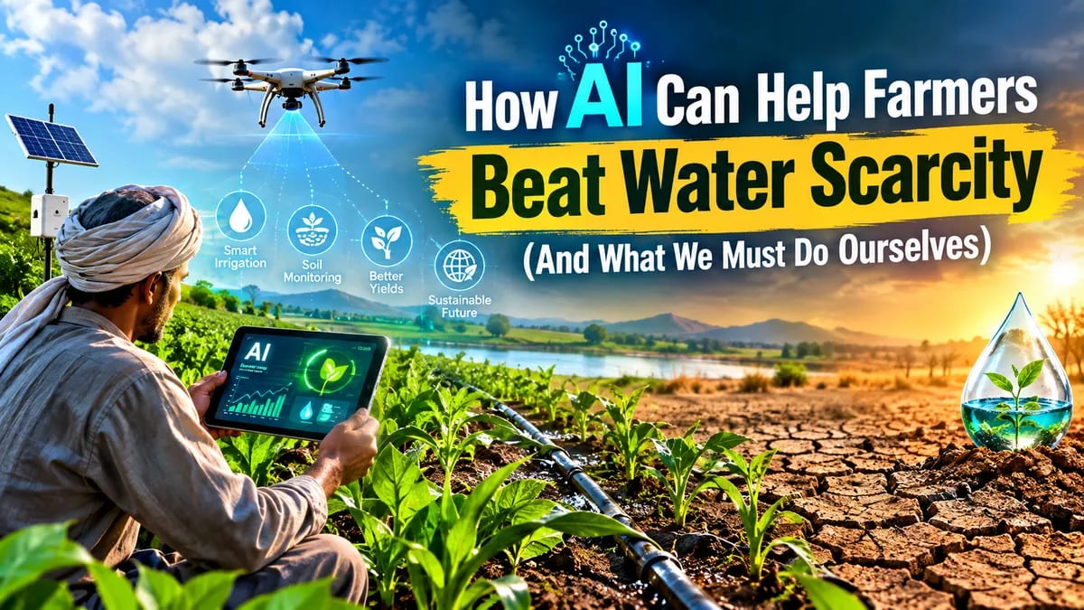 How AI Can Help Farmers Beat Water Scarcity (And What We Must Do Ourselves)