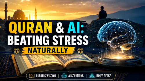 Quran and AI: Beating Stress Naturally, A Practical Day by Day Guide