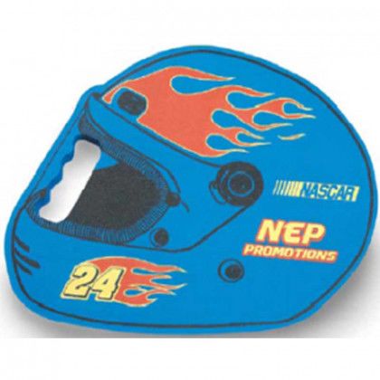 Racing Helmet Stadium Cushion - 12in. x 15in. Promotional Custom Imprinted Logo