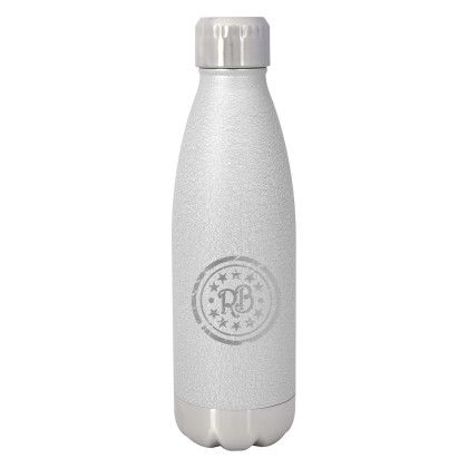 Custom Iced Out Swiggy Stainless Steel Bottle Set - Silver bottle
