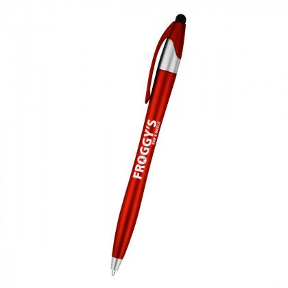Dart Malibu Stylus Pen with Logo Metallic Red