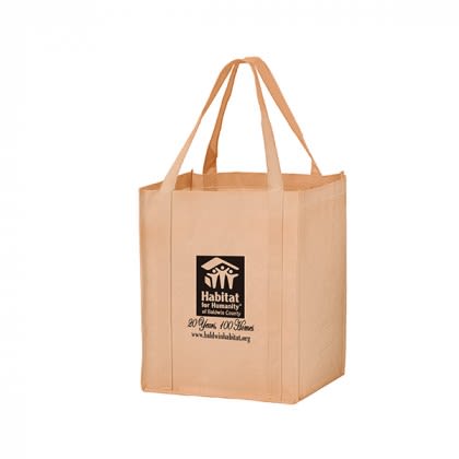Recession Buster Grocery Bag with Insert - Tan