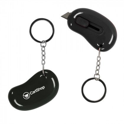 Promotional Box Cutter Key Ring - Black