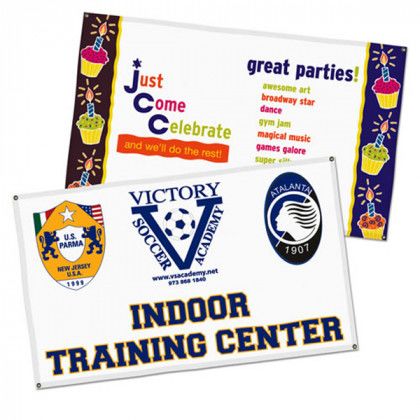 Medium Vinyl Banner Photo Imprint 2x8 ft Custom Banners