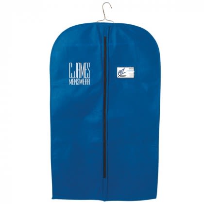 Customized Zippered Garment Bag with Imprint for Promotional Giveaways - Royal Blue