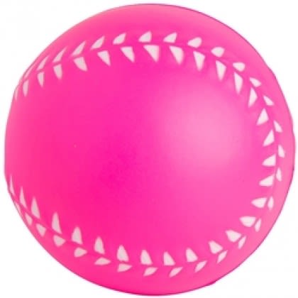 Pink Custom Imprinted Mood Baseball Stress Toys | Promotional Stress Baseballs | Color Changing Stress Toys