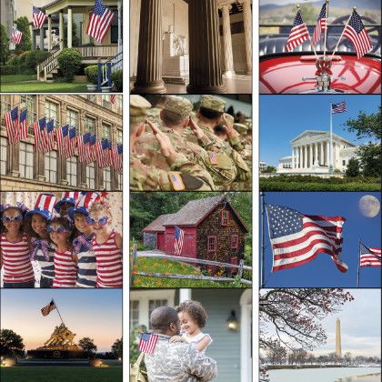 American Hanging Promotional Wall Calendar Months