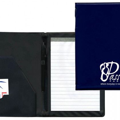 Small Custom Desk Pad Folder | Promotional Padfolios - Royal
