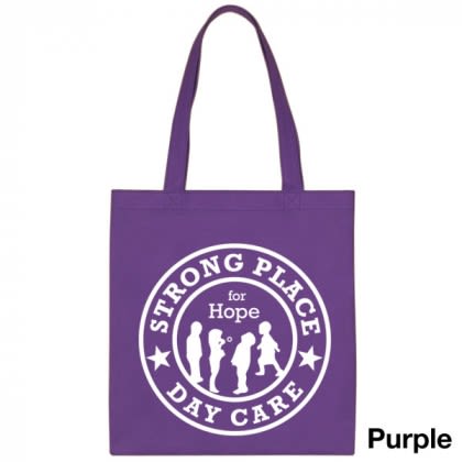 Popular Tote Bag-Low Price-with Imprint - Purple