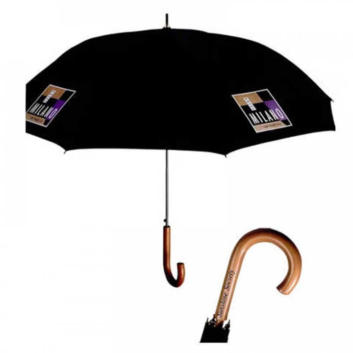 Promotional Curved Handle Metal Shaft Umbrella Personalize Umbrellas