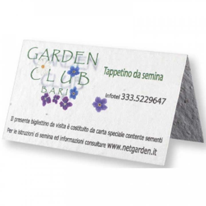 Seed Paper Tent Business Card | Eco-Friendly Business Cards