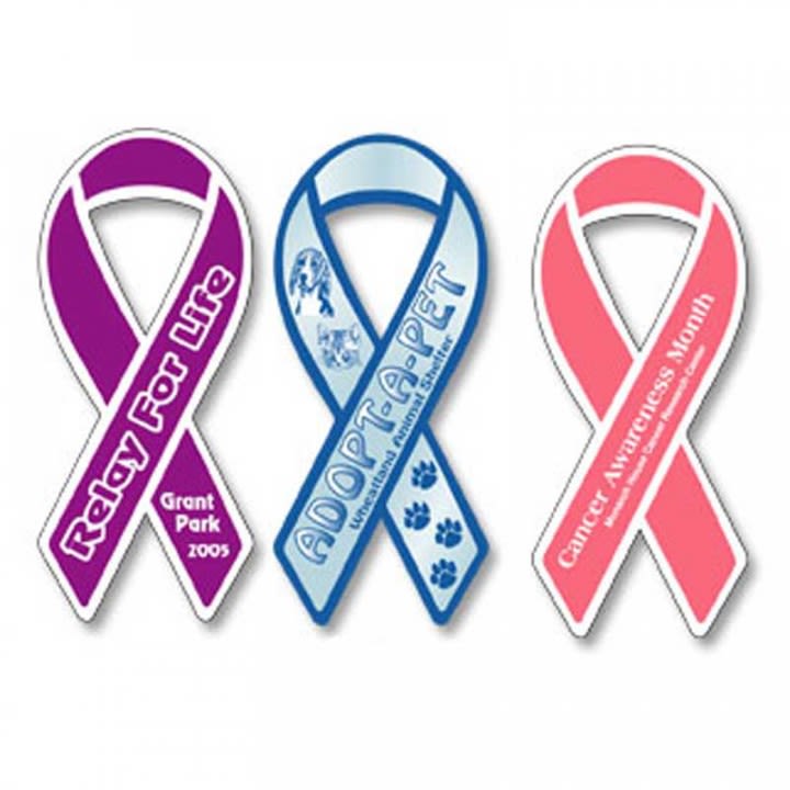 Large Ribbon Bumper Sticker Awareness Ribbon Vehicle