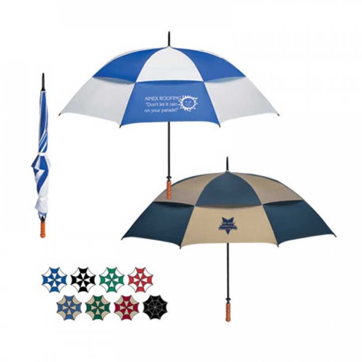 Vented XL Windproof UmbrellaTwoTone with Logo Custom Umbrellas