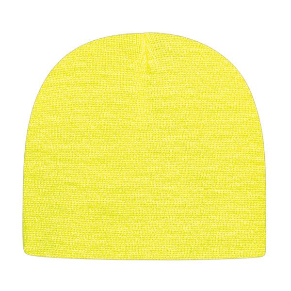 Custom Solid Knit Beanies Embroidered Promotional Knit Caps