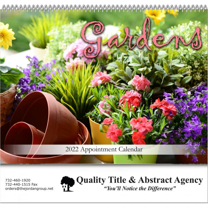 Gardens Spiral Bound Calendar Personalized Plant & Garden Calendars