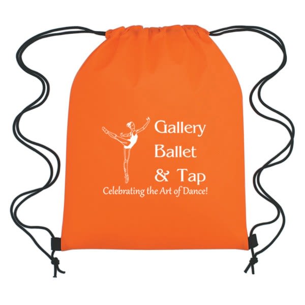 Company Logo Drawstring Backpacks NonWoven Drawstring Sports Pack