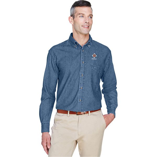 light denim long sleeve shirt