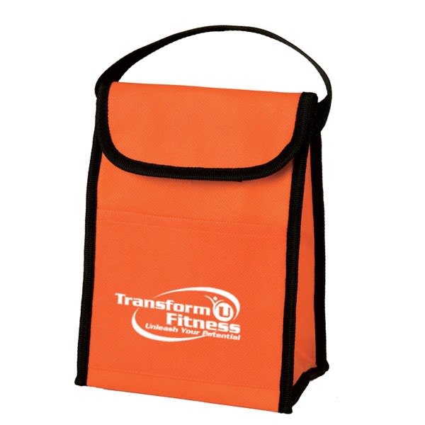 orange lunch bag