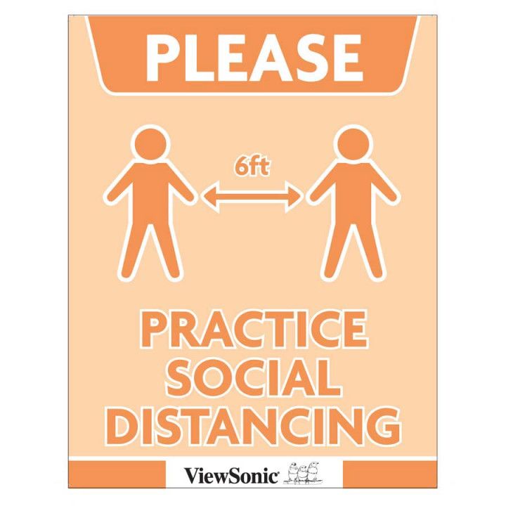 Promo Please Practice Social Distancing | Custom Health Flyers