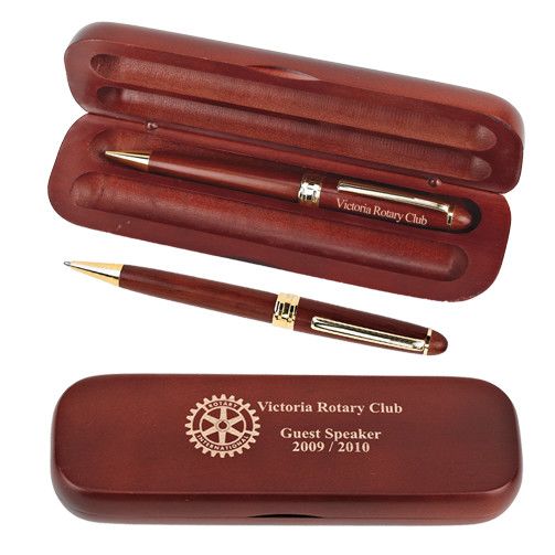 Custom Engraved Rosewood Stationery Pencil Personalised Wooden Pen 