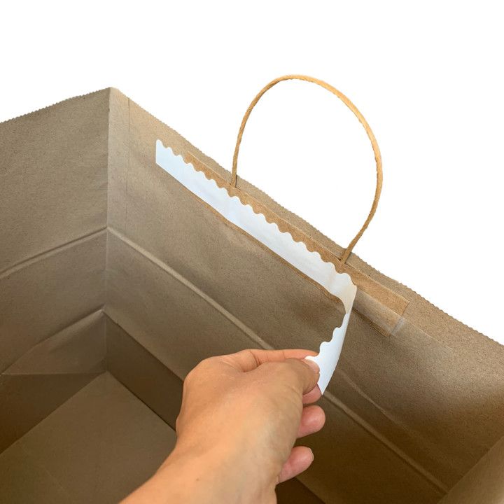 Imprinted Tamper Evident Shopping Bag Large Paper Bags With Logo