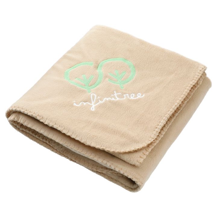 Recycled Fleece Blanket with Logo Pouch Promo Stadium Blankets