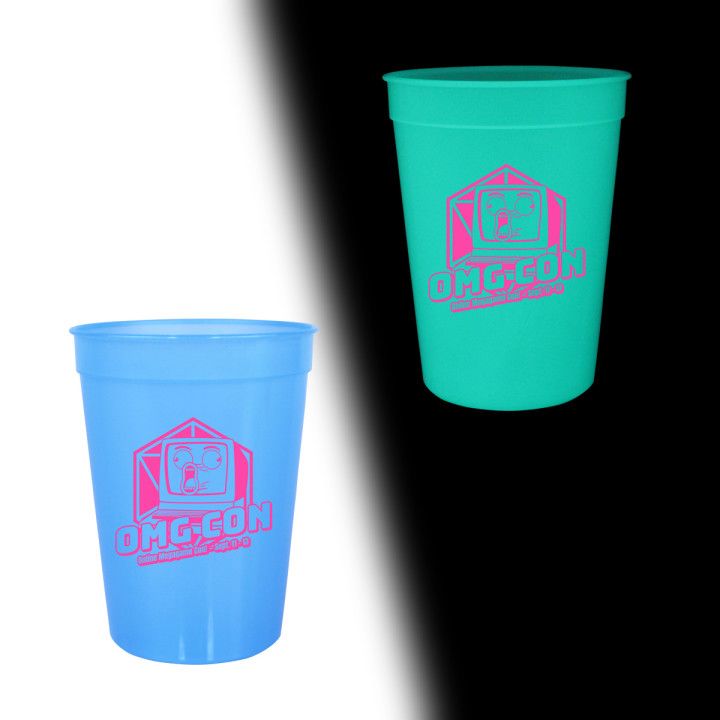 Nite Glow Stadium Cup 12 oz. with Logo Custom Glowing Cups