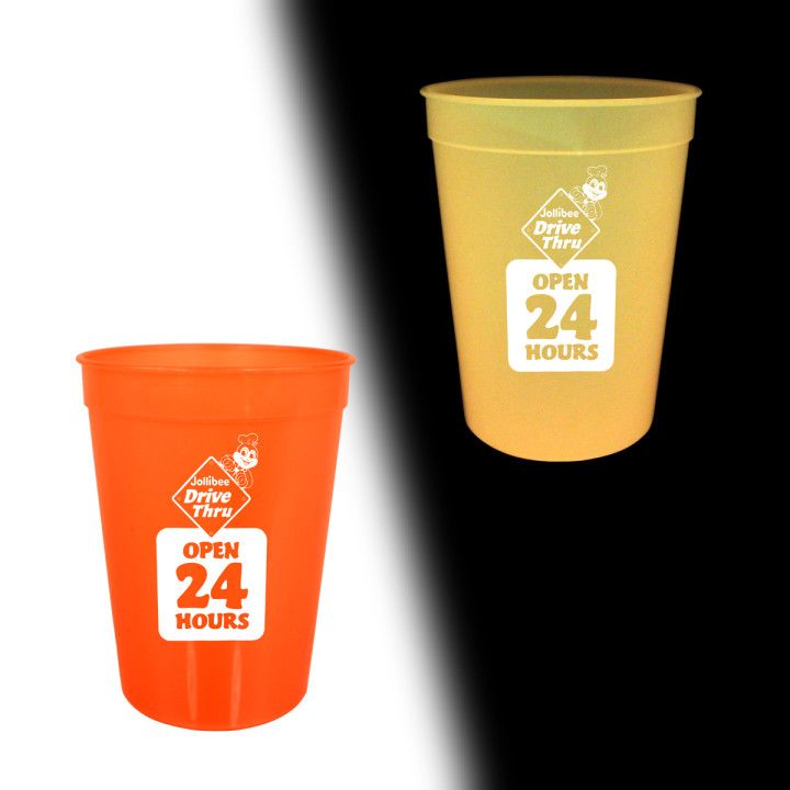 Nite Glow Stadium Cup 12 oz. with Logo Custom Glowing Cups