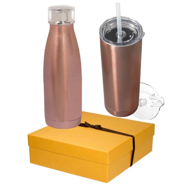 Custom Built Duo Vacuum Insulated Drinkware Set Logo Drinkware Sets