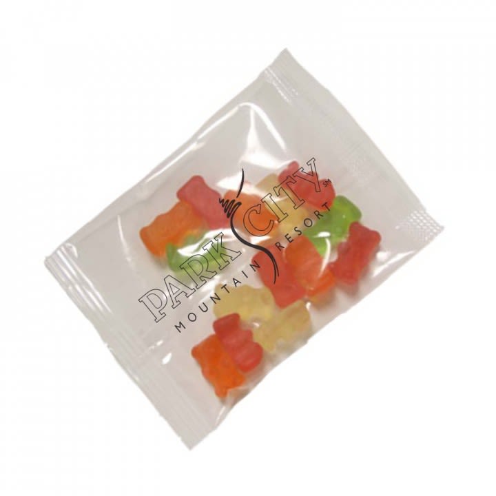 Logo Imprinted 1 oz Goody Bags Gummy Bears | Candy Giveaways