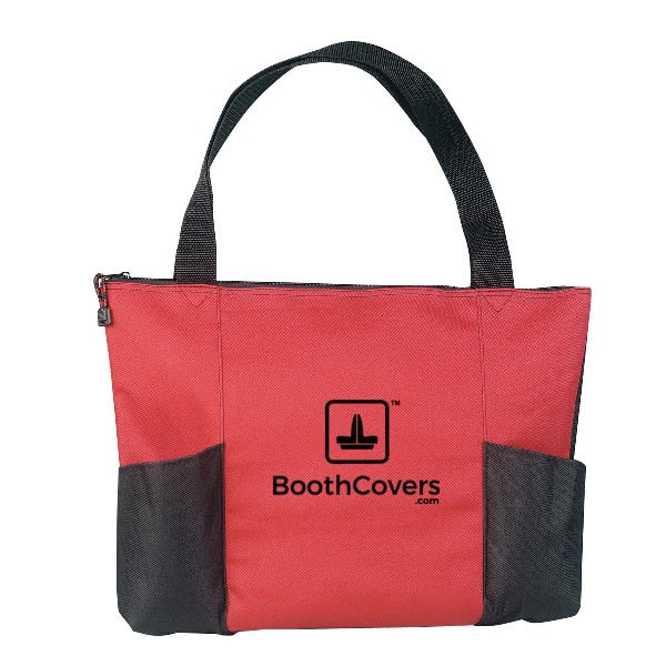 Double Pocket Zippered Tote Bag Promotional Tote Bags Wholesale