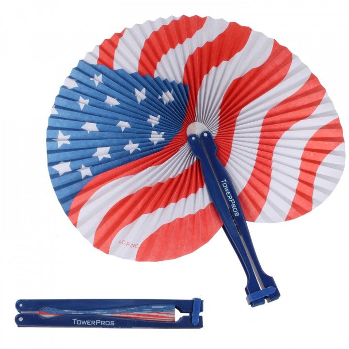 Promotional Patriotic Folding Fan Custom Hand Fan Giveaways