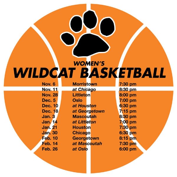 Custom Schedule Magnets Logo Printed Basketball Schedule Magnet