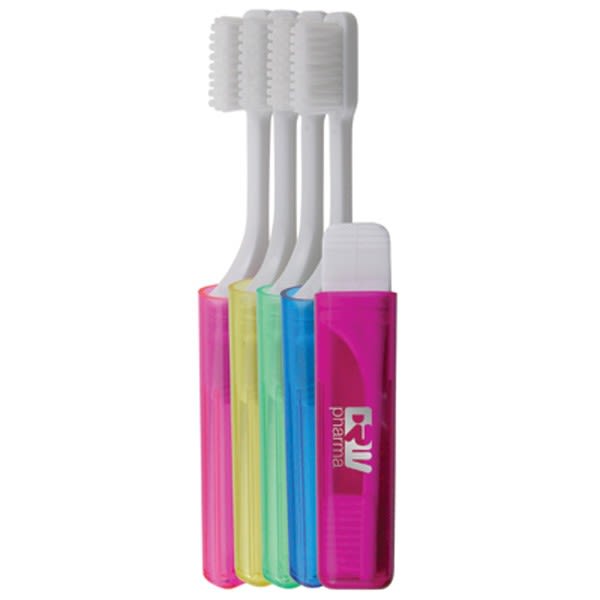 Promotional Travel Toothbrush with Logo Promo Oral Care Wholesale