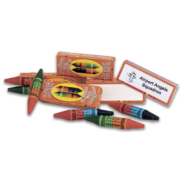 Large Dual Point Crayons with Imprint Promo Crayons Wholesale