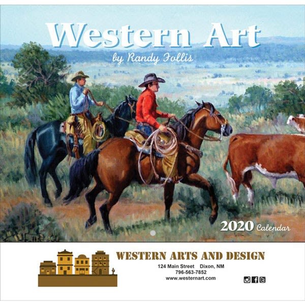 Western Art Wall Calendar Custom Imprinted Wall Calendar Promos