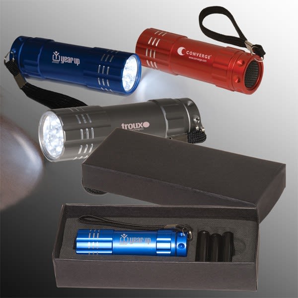 Pocket Aluminum Flashlight in Gift Box Personalized Flashlights