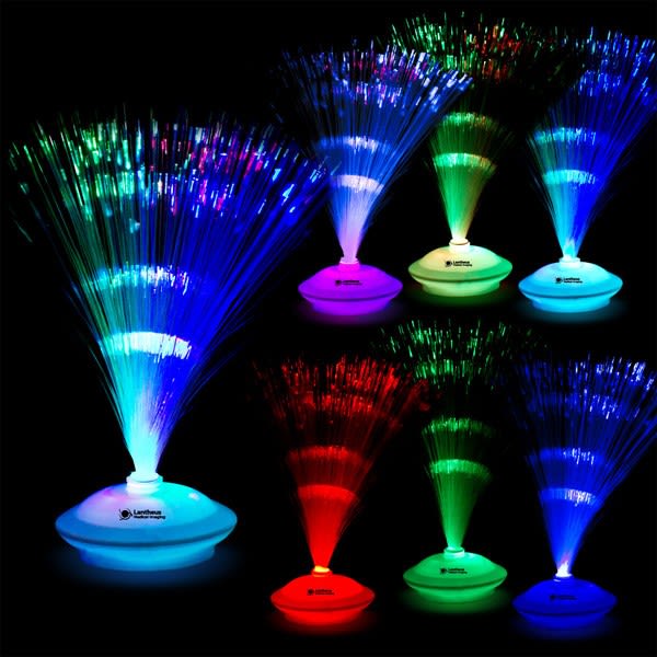 Light Up Fiber Optic Centerpiece with Logo Promo Centerpieces