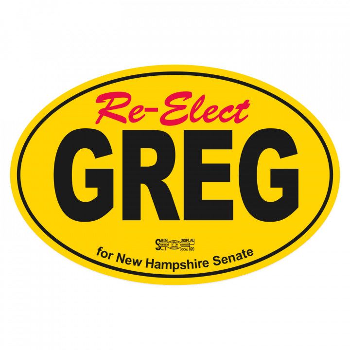 Promotional 4x6 Inch Bumper StickerOval Imprinted Bumper Sticker