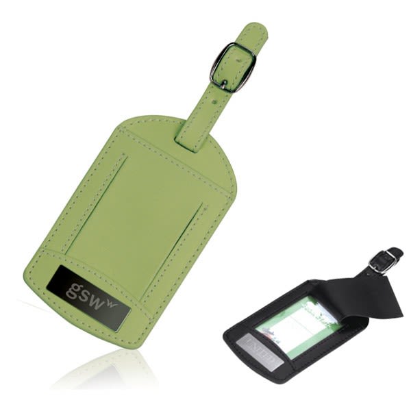 Engravable Luggage Tag with Flap Promotional Luggage Tags in Bulk