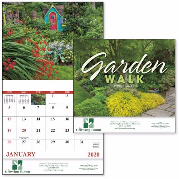 Garden Calendar with Bold Imprint Custom Calendars Wholesale