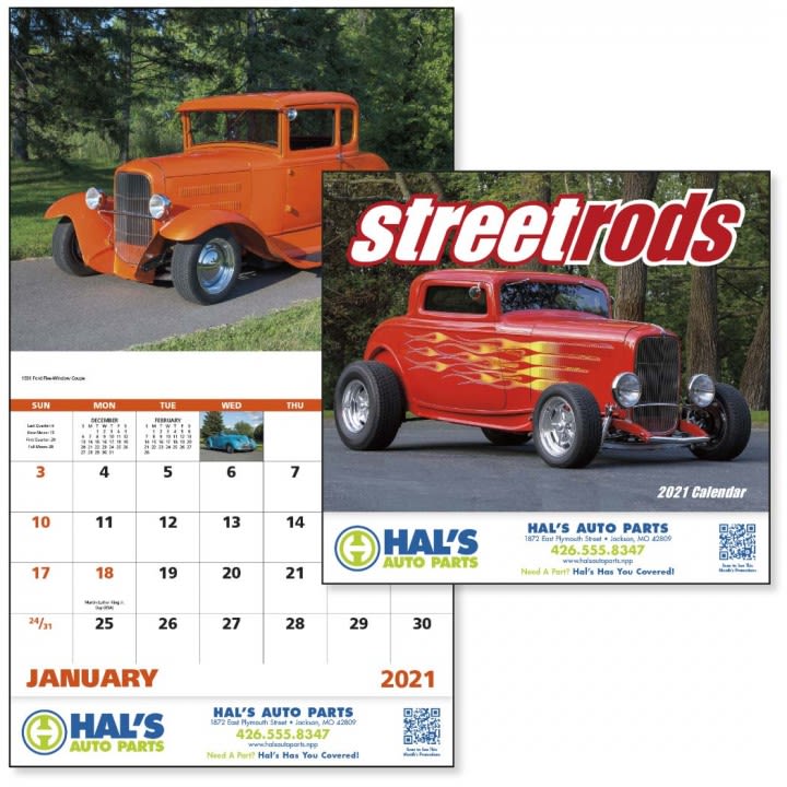 Street Rod Promotional Calendar Customizable Calendars Wholesale